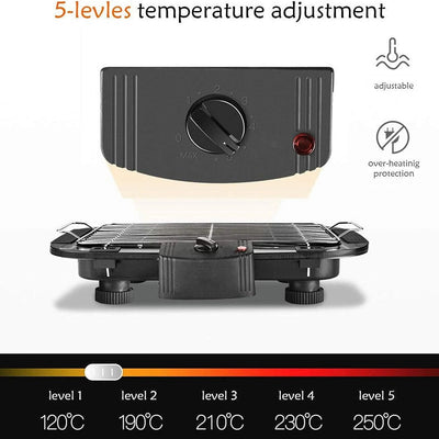 Aeroflux Smokeless Electric BBQ Grill – Indoor and Outdoor Barbecue Convenience