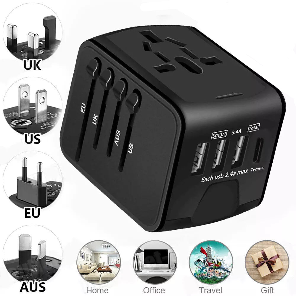 Aeroflux Universal Travel Adapter – Global Charging, Simplified
