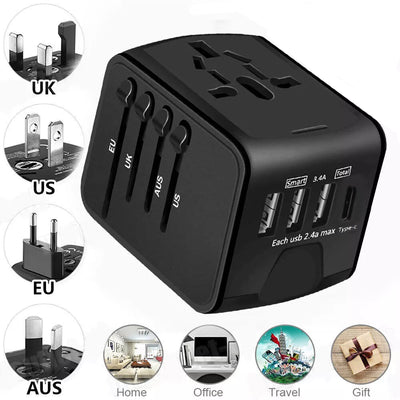 Aeroflux Universal Travel Adapter – Global Charging, Simplified