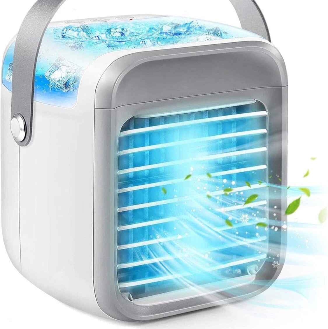 Aeroflux Ultra Mini 3-in-1 Rechargeable Personal Air Conditioner – Air Cooler, Humidifier & Purifier with LED Mood Light