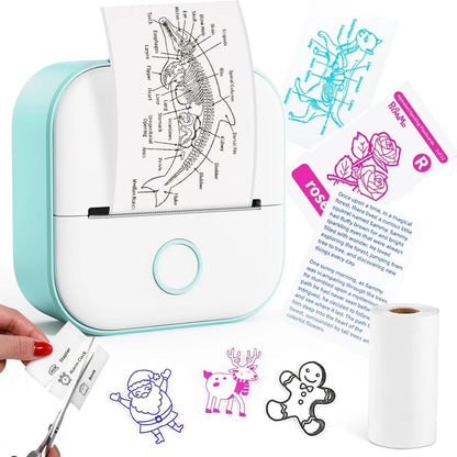 Aeroflux Mini Sticker Printer – Portable Wireless Bluetooth Label & Photo Maker
