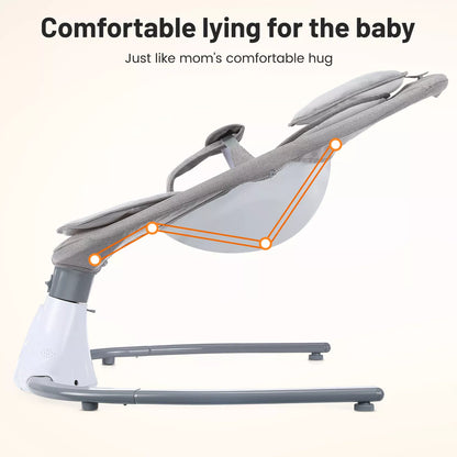 Aeroflux© Premium Bluetooth Electric Baby Swing & Bouncer