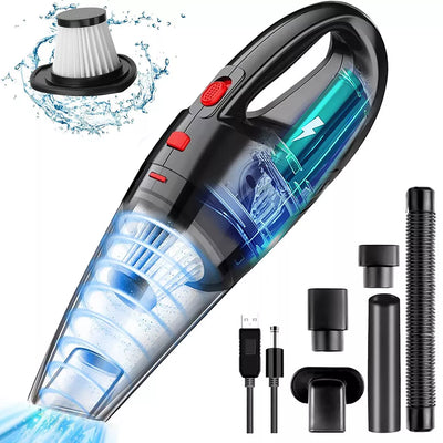 Aeroflux Cordless Handheld Vacuum Cleaner – Wet & Dry, Portable, Rechargeable (120W)