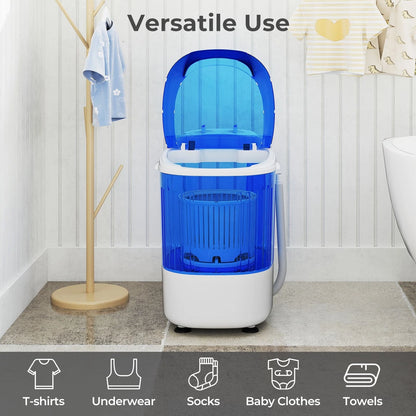 Aeroflux© Compact Portable Mini Washing Machine – Dual Wash & Spin with 2.5kg Capacity