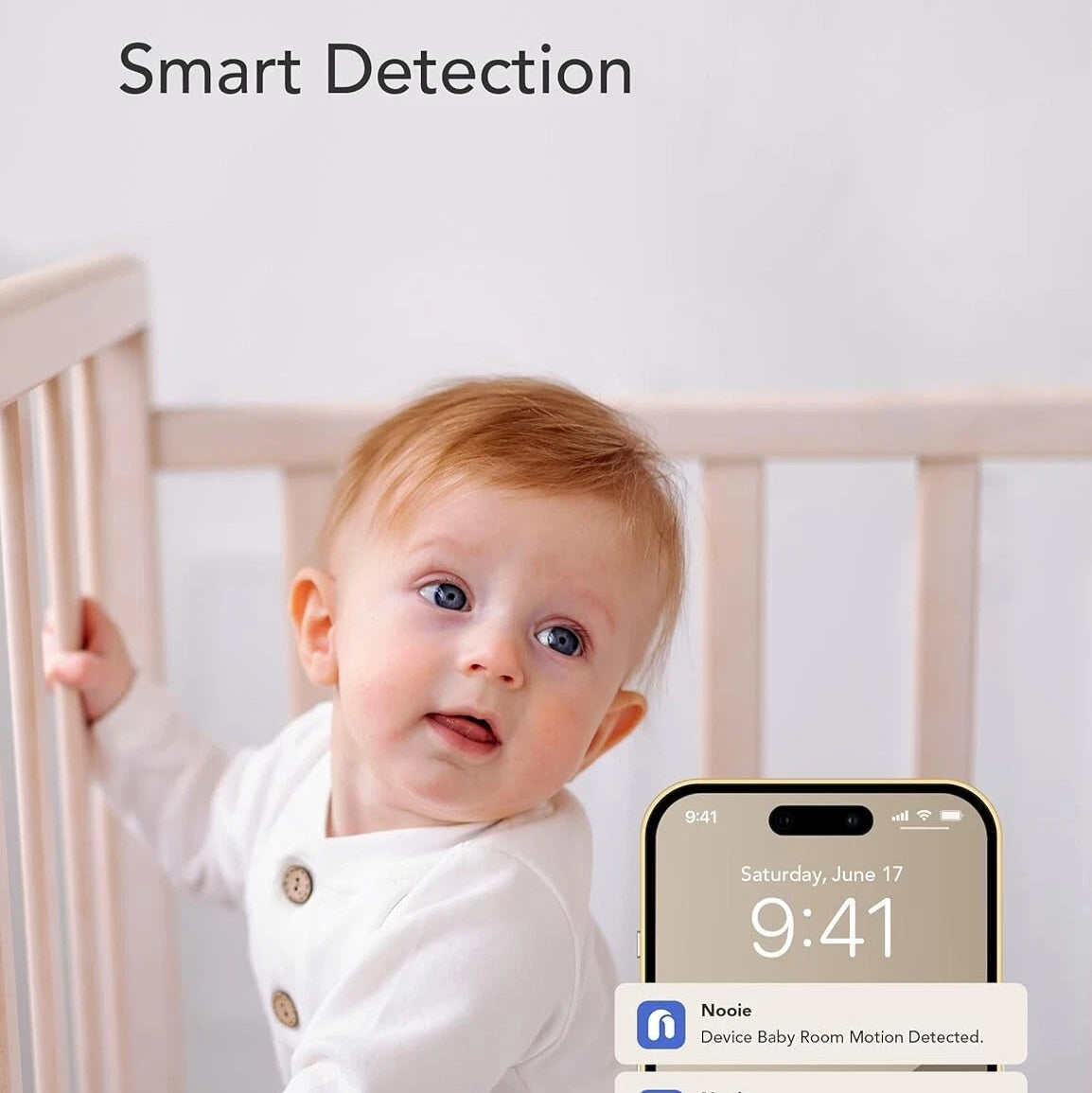 Aeroflux Smart Baby Monitor – 1080p WiFi Camera with Night Vision, Motion Alerts, and Alexa Compatibility