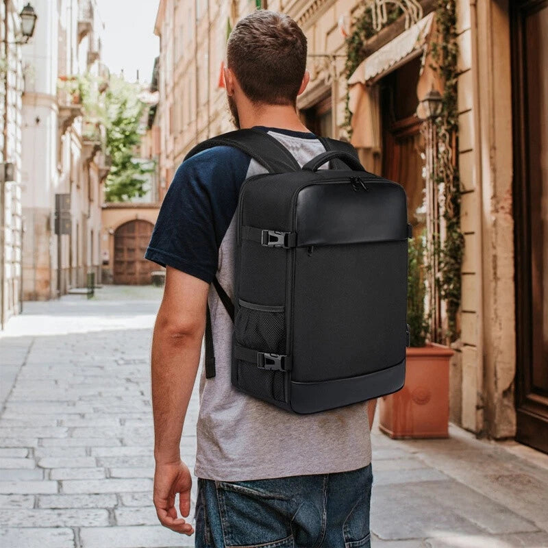 Aeroflux Cabin Backpack – Underseat Travel Bag | Carry-On Hand Luggage with USB Port & Laptop Compartment