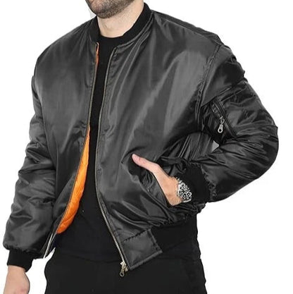 Aeroflux© MA1 Premium Bomber Jacket – All-Season Comfort & Style