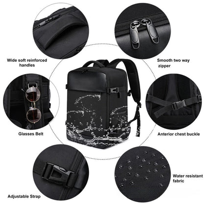 Aeroflux Cabin Backpack – Underseat Travel Bag | Carry-On Hand Luggage with USB Port & Laptop Compartment