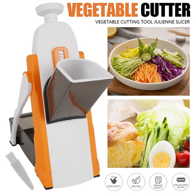 Aeroflux Multi-Purpose Safe Mandoline Vegetable Slicer – Adjustable Chopper Tool for Effortless Precision