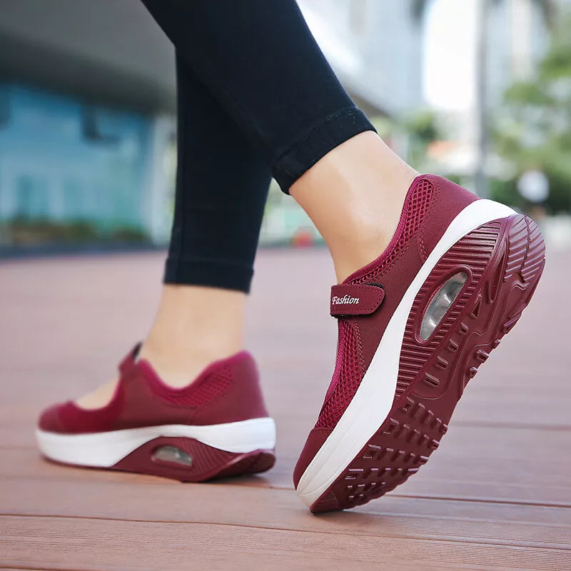 Aeroflux® Women's Slip-On Orthopedic Trainers – Comfy & Stylish Air Cushion Shoes