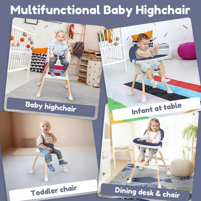 Aeroflux© Premium Baby Feeding High Chair – Adjustable, Safe & Convenient