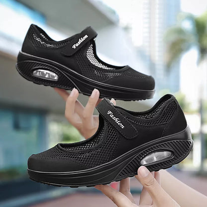 Aeroflux® Women's Slip-On Orthopedic Trainers – Comfy & Stylish Air Cushion Shoes