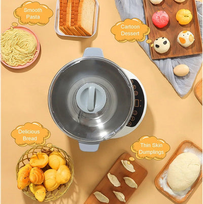 Aeroflux© Electric Dough Mixer: Precision Kneading with Built-In Dough Resting
