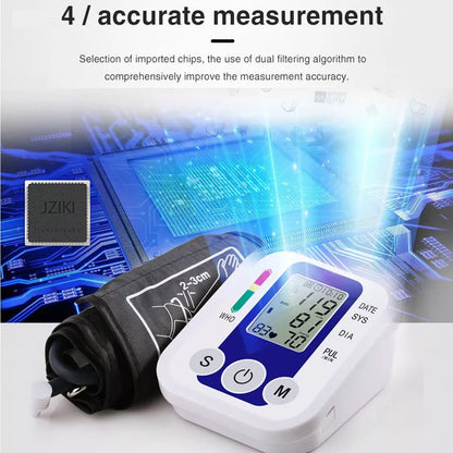 Aeroflux© Digital Blood Pressure Monitor – Upper Arm Cuff | Automatic & Accurate Readings