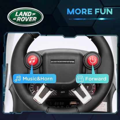Aeroflux© Land Rover 2-in-1 Licensed Kids Ride-On Car – Electric + Sliding Function