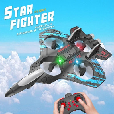Aeroflux RC Jet Plane Glider – 2.4G Remote Control Stunt Aircraft with LED