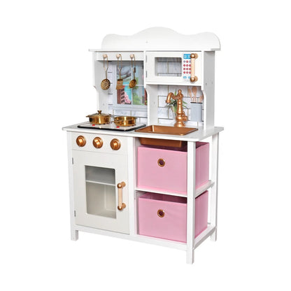 Aeroflux© Kids Premium Wooden Kitchen Play Set