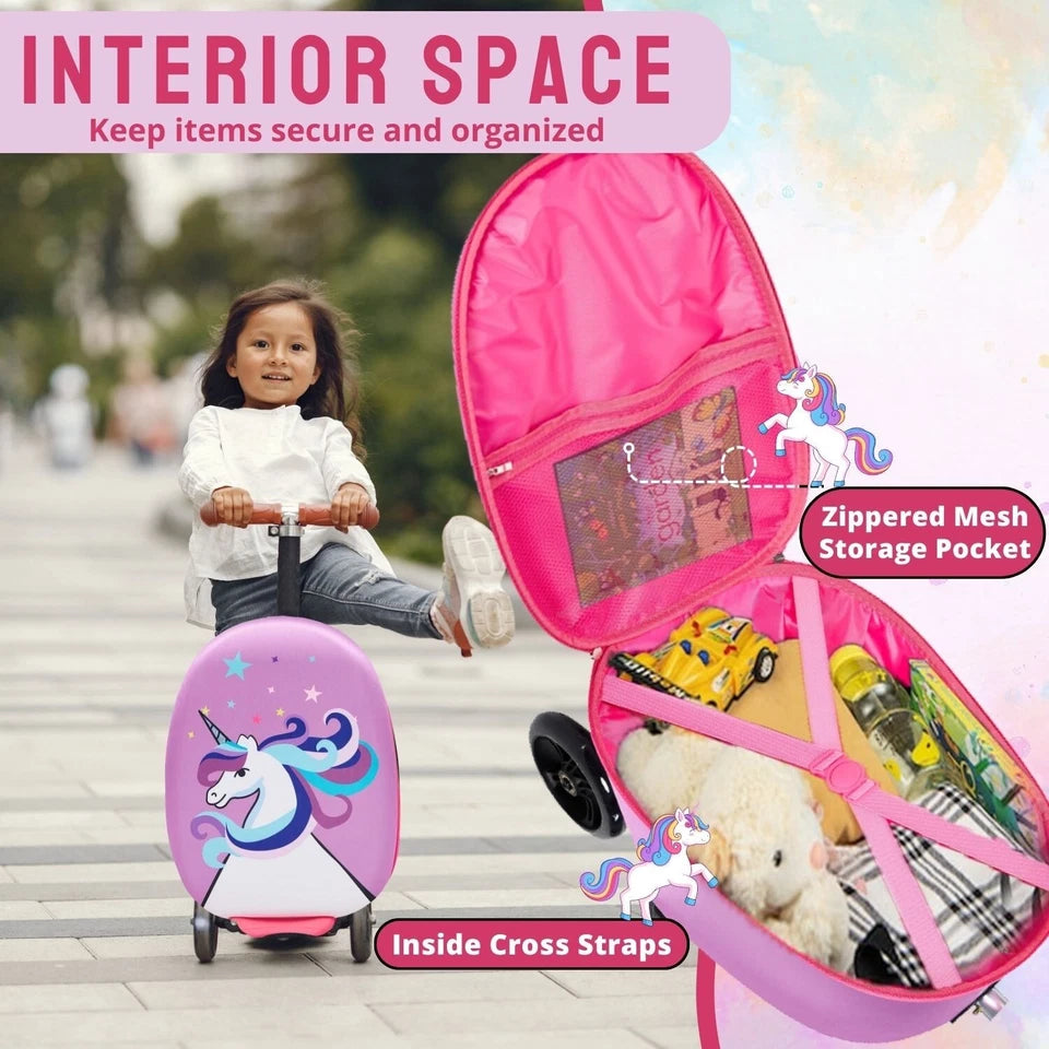Aeroflux Kids 2-in-1 Ride-On Scooter Suitcase – Travel Made Fun for Little Explorers