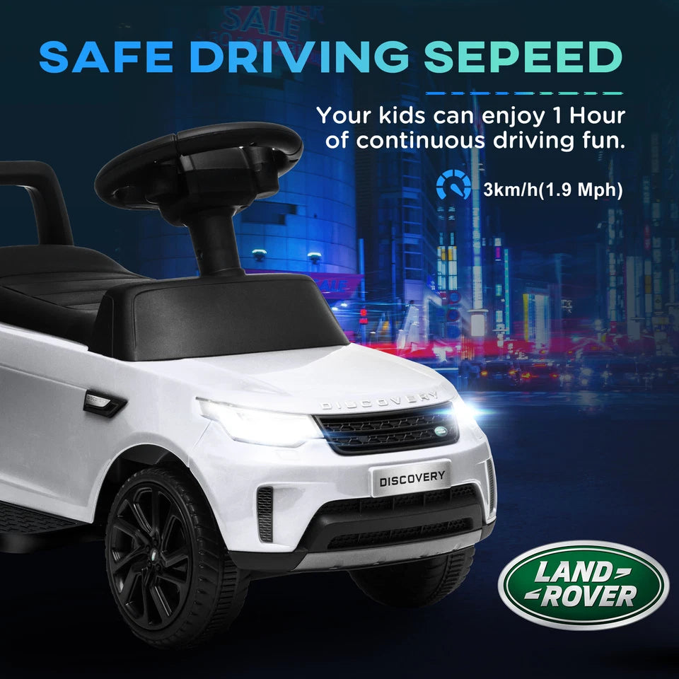 Aeroflux© Land Rover 2-in-1 Licensed Kids Ride-On Car – Electric + Sliding Function