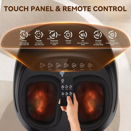 Aeroflux© Shiatsu Foot Massager with Heat & Air Compression – Deep Kneading Relief