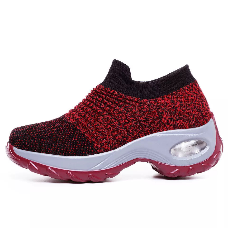 Aeroflux® Women's Slip-On Orthopedic Trainers – Air Cushion Comfort & Support