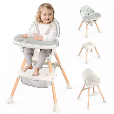 Aeroflux© Premium Baby Feeding High Chair – Adjustable, Safe & Convenient