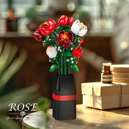 Aeroflux Bloom DIY Rose Bouquet – Elegant Botanical Building Set