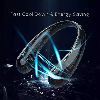 Aeroflux BreezePro Bladeless Neck Fan – USB Rechargeable, Hands-Free Personal Cooling Fan