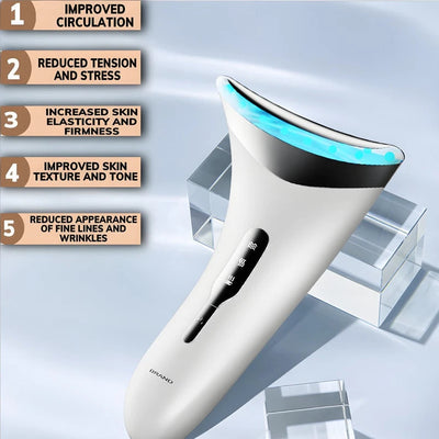 Aeroflux LED Face & Neck Massager – Anti-Aging, Skin Tightening & Rejuvenation Device