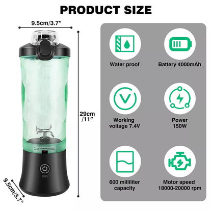 Aeroflux 600ml Portable USB Blender