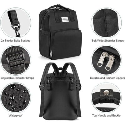 Aeroflux© UltraCare Nappy Backpack + Portable Changing Mat