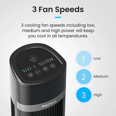AeroFlux 40" Bladeless Tower Fan – Smooth, Silent, Smart Cooling