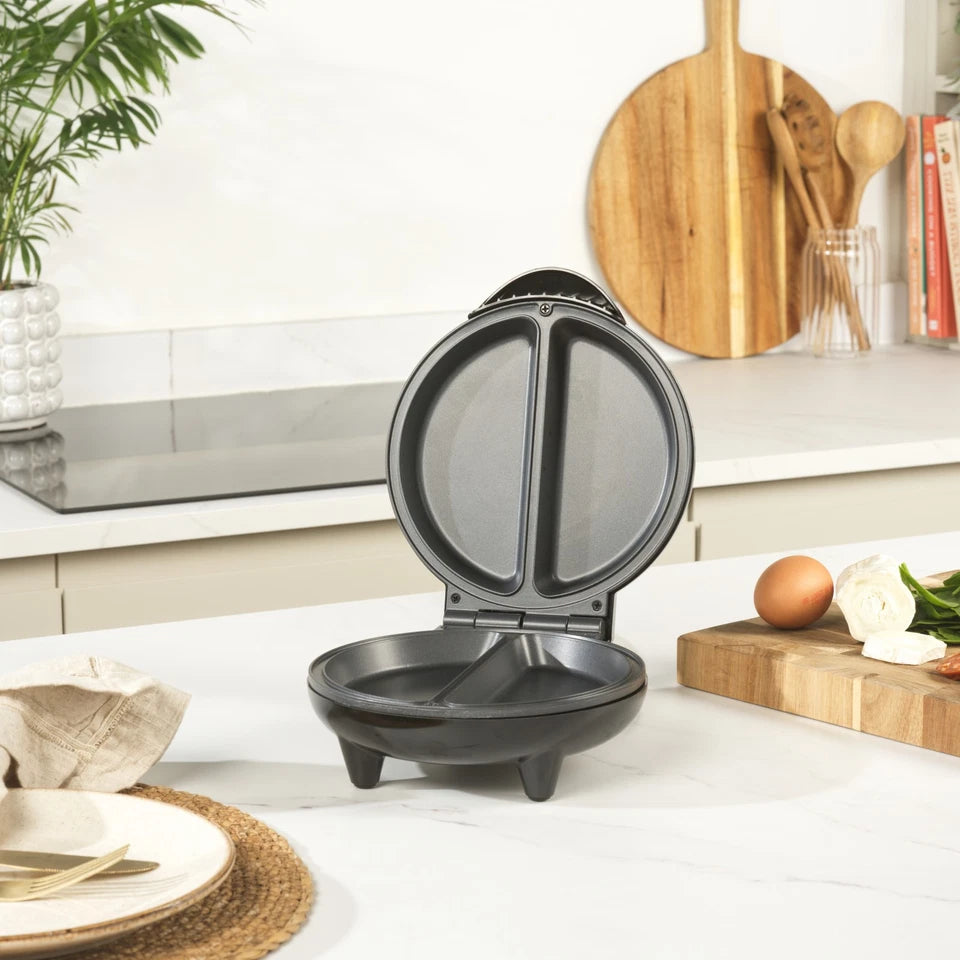 Aeroflux Dual Omelette Maker – Non-Stick Deep Fill Cooking Plates, Double Egg Cooker, Easy Clean, 750W