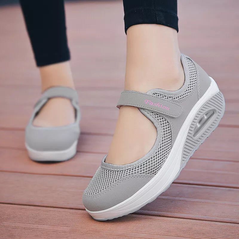 Aeroflux® Women's Slip-On Orthopedic Trainers – Comfy & Stylish Air Cushion Shoes
