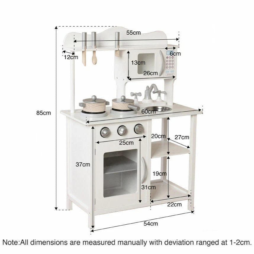Aeroflux© Kids Premium Wooden Kitchen Play Set
