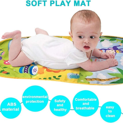 Aeroflux 3-in-1 Baby Piano Play Gym Mat – Kick & Play, Lay & Learn Activity Center for Infants (0–12 Months)