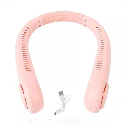 Aeroflux BreezePro Bladeless Neck Fan – USB Rechargeable, Hands-Free Personal Cooling Fan