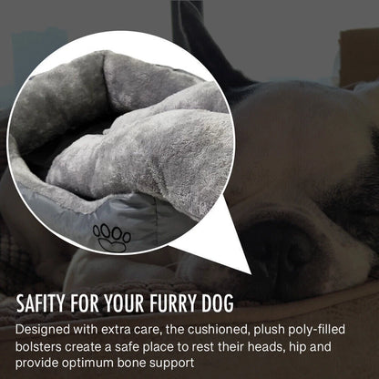 Aeroflux Orthopedic Luxury Pet Bed – Soft, Washable, Supportive Cushion for Dogs & Cats ( M / L / XL)