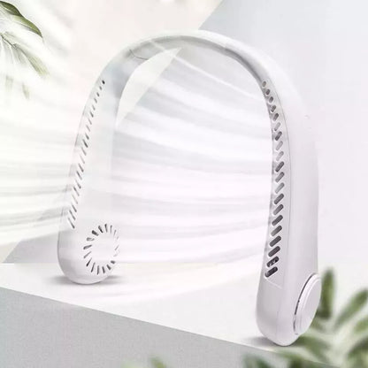 Aeroflux BreezePro Bladeless Neck Fan – USB Rechargeable, Hands-Free Personal Cooling Fan
