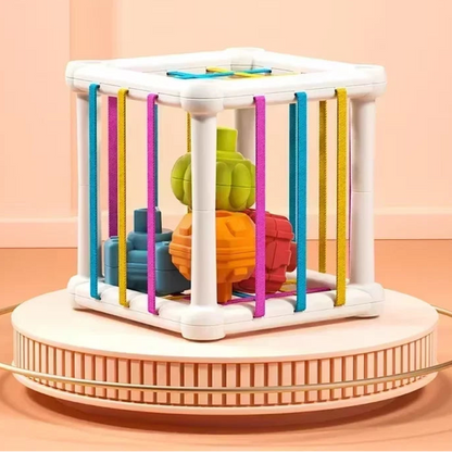 Aeroflux Baby Sensory Shape Sorter Cube: Montessori-Inspired Learning & Play