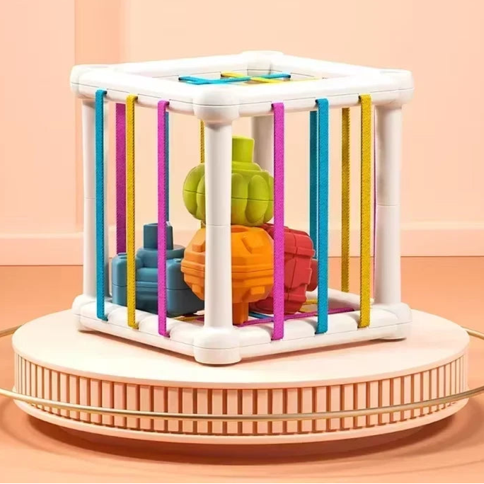 Aeroflux Baby Sensory Shape Sorter Cube: Montessori-Inspired Learning & Play