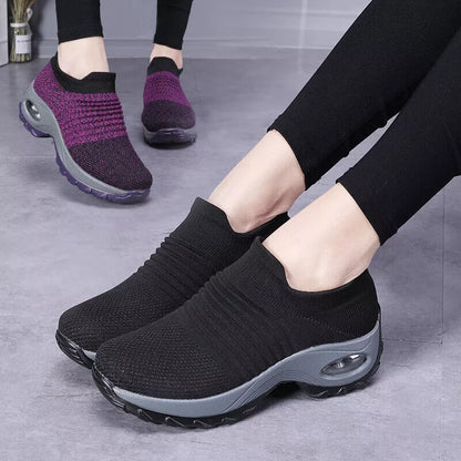 Aeroflux® Women's Slip-On Orthopedic Trainers – Air Cushion Comfort & Support