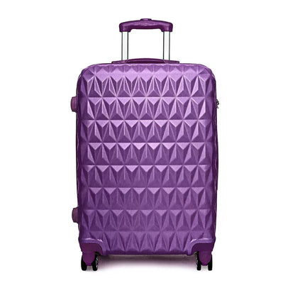 Aeroflux© Lightweight 4-Wheel ABS Hard Shell Travel Trolley Luggage (Medium 24")