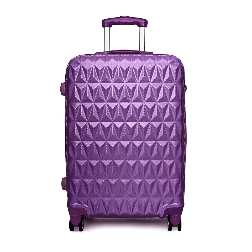 Aeroflux© Lightweight 4-Wheel ABS Hard Shell Travel Trolley Luggage (Medium 24")