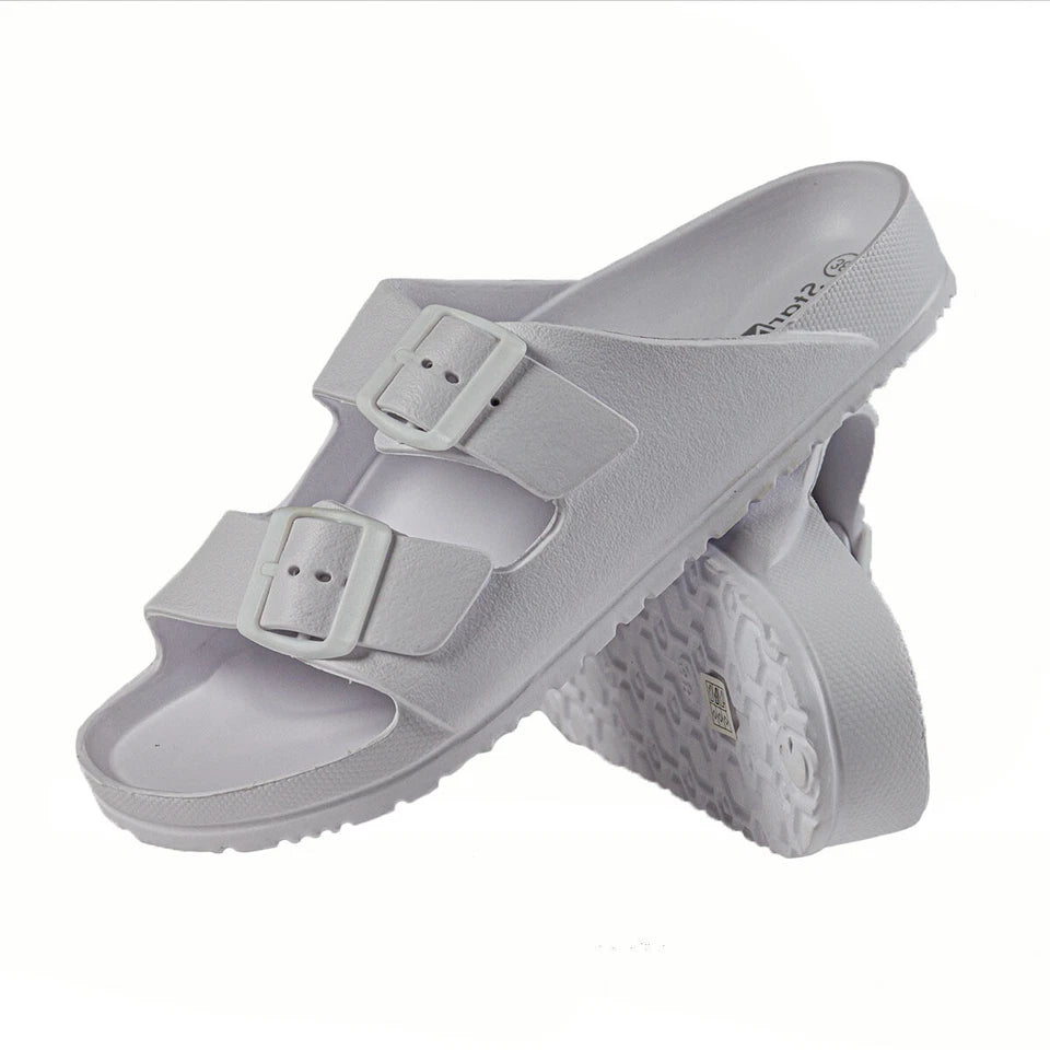 Aeroflux© Women’s EVA Buckle Sliders: Lightweight Comfort Redefined
