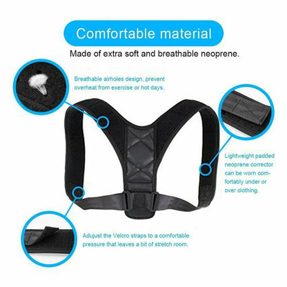 Aeroflux© Premium Back Brace Posture Corrector Support: DPD1