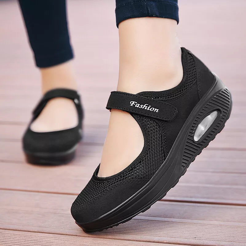 Aeroflux® Women's Slip-On Orthopedic Trainers – Comfy & Stylish Air Cushion Shoes
