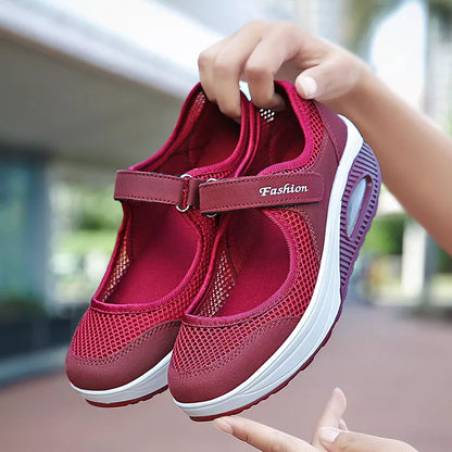 Aeroflux® Women's Slip-On Orthopedic Trainers – Comfy & Stylish Air Cushion Shoes
