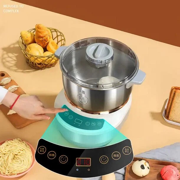 Aeroflux© Electric Dough Mixer: Precision Kneading with Built-In Dough Resting