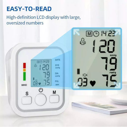 Aeroflux© Digital Blood Pressure Monitor – Upper Arm Cuff | Automatic & Accurate Readings